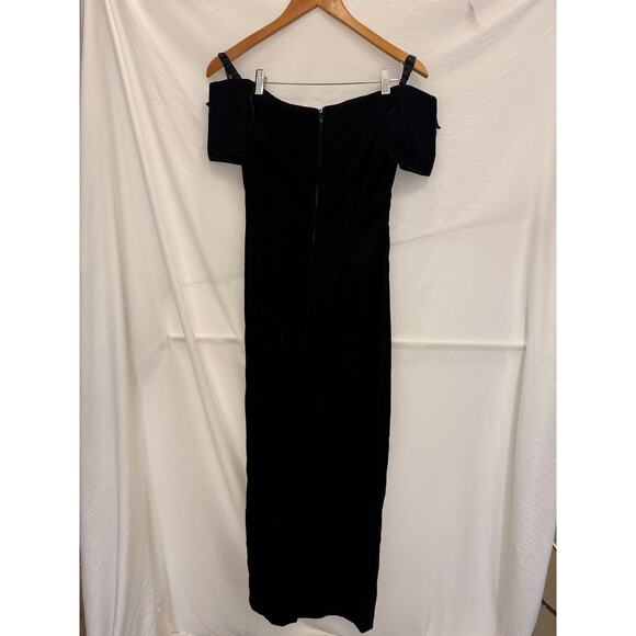 Vintage 1990s Rampage Black‎ Cocktail Dress Size 3 Y2K Evening Gown Retro - Picture 3 of 5